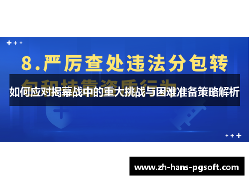 如何应对揭幕战中的重大挑战与困难准备策略解析
